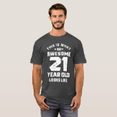 21 jaar oude cadeau | 21ste verjaardag van cadeaui t-shirt (Voorkant volledig)