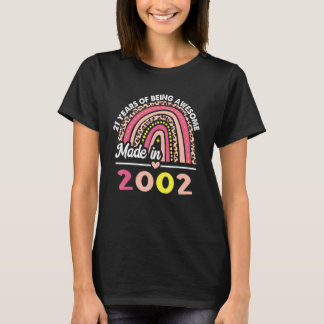 21 jaar oude geschenken 21 september 2002 Wome T-shirt