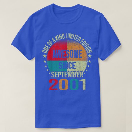 21 jaar oude geschenken Geweldige sinds september  T-shirt (Design voorkant)