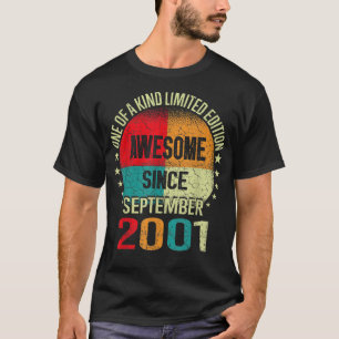 21 jaar oude geschenken Geweldige sinds september T-shirt