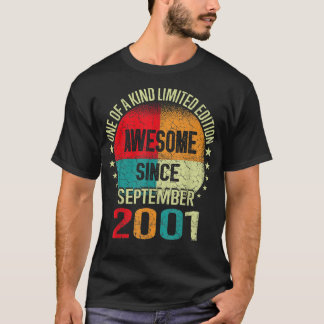 21 jaar oude geschenken Geweldige sinds september  T-shirt