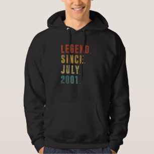 21 jaar oude legering sinds juli 2001 21e verjaard hoodie