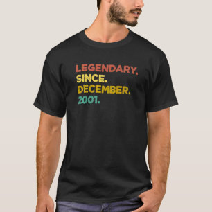 21 jaar oude leggende sinds december 2001 21ste ge t-shirt