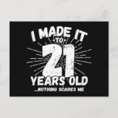 21 Jaar Oude Sarcastische Meme Leuk 21e Verjaardag Briefkaart (Voorkant)