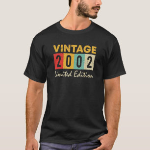 21 jaar oude Vintage 2002 21ste verjaardag T-shirt