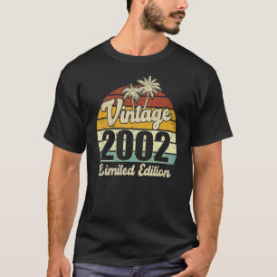 21 jaar oude Vintage 2002 21ste verjaardag T-shirt