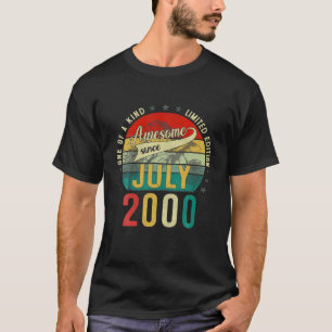 21 jaar oude Vintage juli 2000 Limited Edition 21S T-shirt