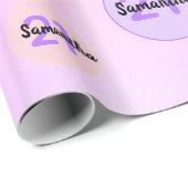 21 jaar roze roze roze roze goudglitterdruppels cadeaupapier (Rol Hoek)