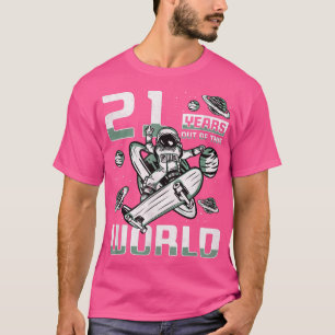 21 jaar van deze wereld, 21ste verjaardag skater A T-shirt