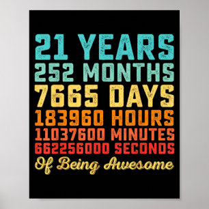 21 jaar verjaardag citaat grappig 21ste verjaardag poster