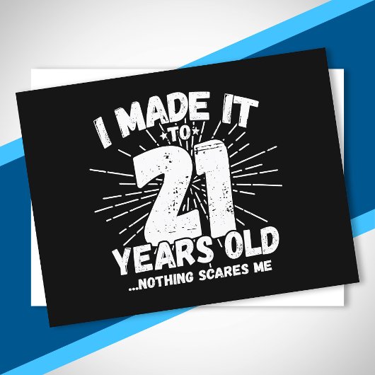 21 Jaar Verjaardag - Verjaardagsmeme - Grappige 21 Briefkaart