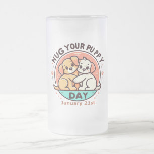21 jan - Knuffel je puppy dag Matglas Bierpul