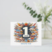 21 jan - One Liners Day Briefkaart (Staand voorkant)
