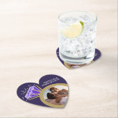 21-jarig jubileumfeest Iolite paarse ring foto Kartonnen Onderzetters (Insitu)