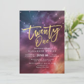 21-jarige galaxy constellaties kaart (Staand voorkant)