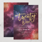 21-jarige galaxy constellaties kaart (Voorkant / Achterkant)