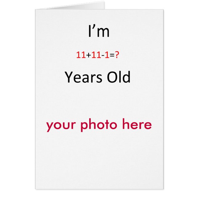 21-jarige kaart (Voorkant)