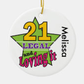 21 Juridisch en liefdadig Keramisch Ornament (Voorkant)