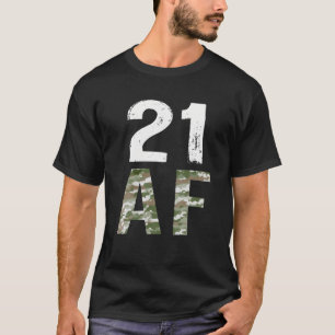 21 Juridisch kader 21St. Birthday Militaire T-shirt