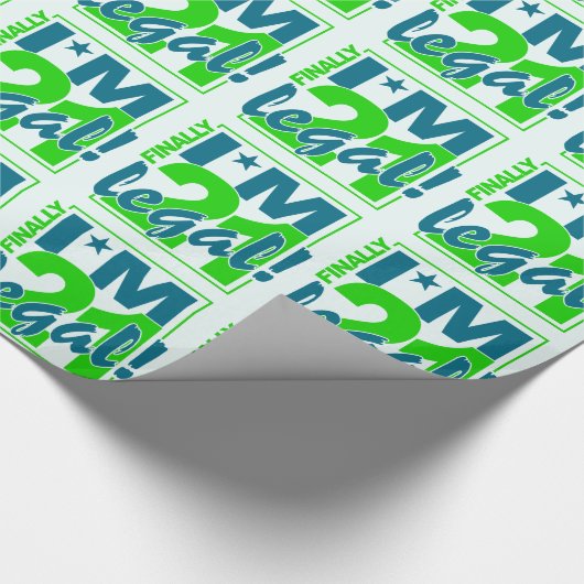 21 & JURIDISCH verpakkingspapier Cadeaupapier (Hoek)