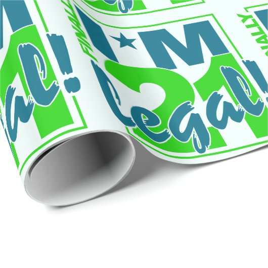 21 & JURIDISCH verpakkingspapier Cadeaupapier (Rol Hoek)