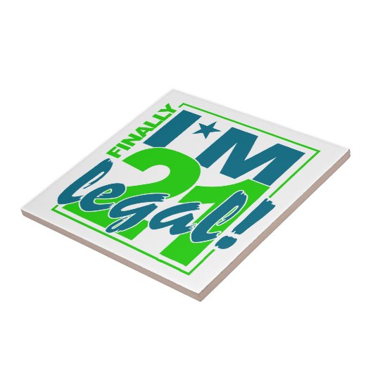 21 & JURIDISCHE tegel Tegeltje (Zijkant)