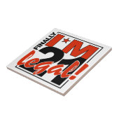 21 & JURIDISCHE tegel Tegeltje (Zijkant)