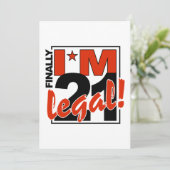 21 & JURIDISCHE uitnodiging, aanpassen Kaart (Staand voorkant)