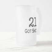 21 Knipschoten Matglas Bierpul (Voorkant rechts)