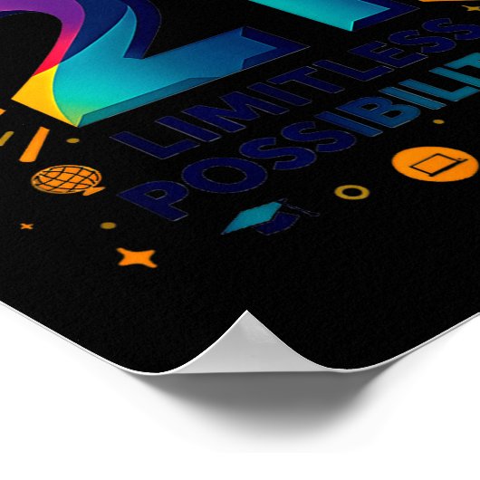 21 Limitless Ssibilities Birthday Gift Insration  Poster (Hoek)