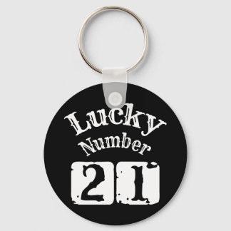 21 - Lucky Number 21 Luck Sleutelhanger