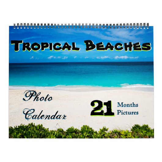 21 maanden/foto's tropisch strand kalender (Hoes)