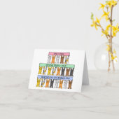 21 maart Verjaardag Cartoons Kaart (Gele Bloem)