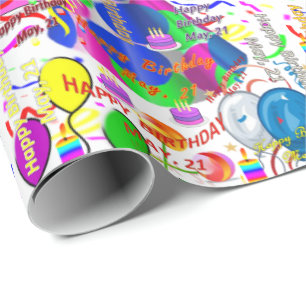 21 mei, cadeaupapier voor cadeautjes