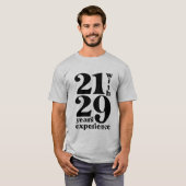 21 met 39 jaar Ervaring 50e verjaardag Shirt (Voorkant volledig)