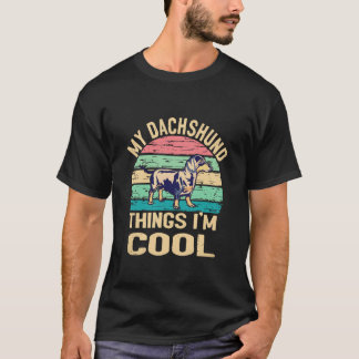 21 Mijn Dachshund-ding Ik ben cool - Vintage T-shirt