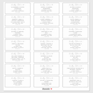 21 Moderne Adresetiketten voor bruiloft Sticker