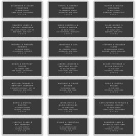 21 Moderne Zwarte Witte Gastadreslabels Sticker