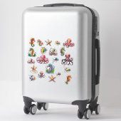 21 Multi Pack Zee Wereld Vis Zeester etc Sticker (Koffer)