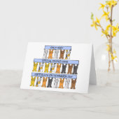 21 november jl. Cartoon Katten Kaart (Gele Bloem)