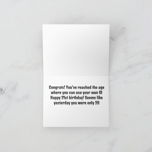 *21* NU KUN JE "JE EIGEN ID" GEBRUIKEN KAART (Binnen)