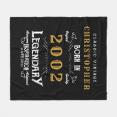 21 oktober 2002 Naam Legendary Black Gold toevoege Fleece Deken (Voorkant (Horizontaal))