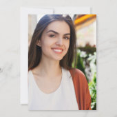 21 paarse verjaardagsfotouitnodiging kaart (Achterkant)