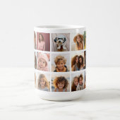 21 Photo Collage Grid - galerij - wit Koffiemok (Center)