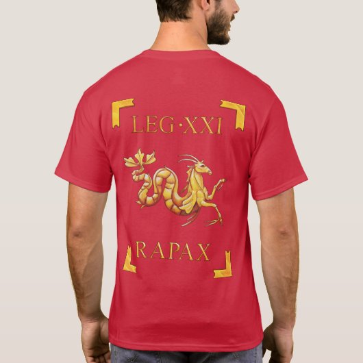 21 Roman Legio XXI Rapax T-Shirt (Achterkant)