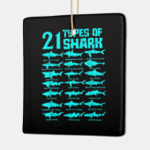 21 Soorten Gift voor haaienbiologie Keramisch Ornament (Links)