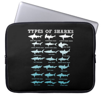 21 soorten haaienbiologie laptop sleeve