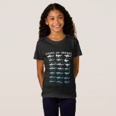 21 soorten haaienbiologie t-shirt (Voorkant volledig)