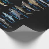 21 soorten haaiensoorten cadeaupapier (Hoek)