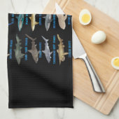 21 soorten haaiensoorten theedoek (Quarter Fold)